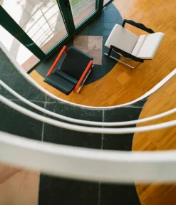 Hem Experiment fåtölj 502, svart - ljusbeige