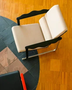 Hem Experiment fåtölj 502, svart - ljusbeige