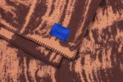 Hem Glitch pläd, 180 x 130 cm, korall - rost röd