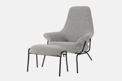 Hem Hai fotpall, pebble bouclé