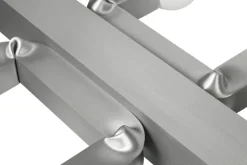 Hem Knuckle Linear ljuskrona, borstat aluminium