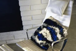 Hem Monster kudde, 50 x 50 cm, ultramarinblå - naturvit