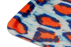 Hem Monster, rektangulär bricka, M, korallvit-ultramarinblå