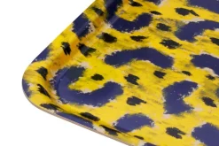 Hem Monster, rektangulär bricka, M, ockragul - grå - svart