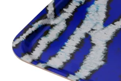 Hem Monster, rektangulär bricka, M, ultramarinblå - vit