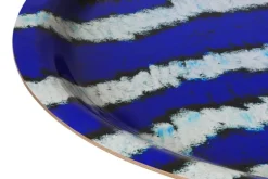 Hem Monster,bricka, M, ultramarinblå - vit