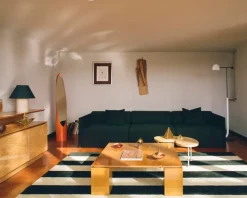 Hem Palo Block 3-sitsig soffa, låg rygg med armstöd, beige