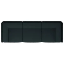 Hem Palo Block 3-sitsig soffa, låg rygg med armstöd, furu