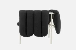 Hem Puffy fåtölj, anthracite - cream stål