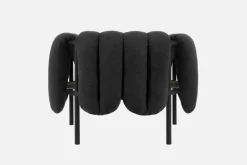 Hem Puffy fåtölj, anthracite - gråsvart stål