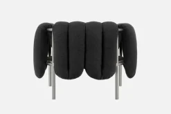 Hem Puffy fåtölj, anthracite - rostfritt stål