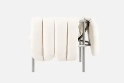 Hem Puffy fåtölj, naturell - rostfritt stål