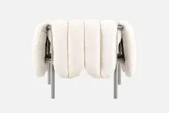 Hem Puffy fåtölj, naturell - rostfritt stål