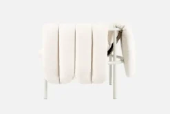 Hem Puffy fåtölj, naturell - cream stål