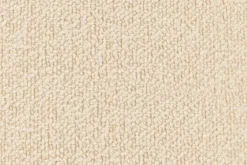 Hem Puffy ottoman, äggskalsfärgad bouclé - krämfärgat stål