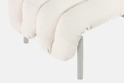 Hem Puffy ottoman, natur - rostfritt stål