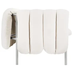 Hem Puffy 2,5-sitsig soffa, natur - rostfritt stål