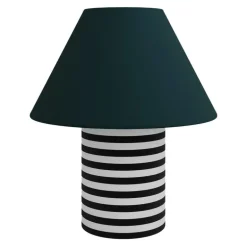 Hem Toto, bordslampa, stor, furu - svart och vitrandig