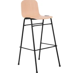 Hem Touchwood barstol, 75 cm, naturell bok - svart stål