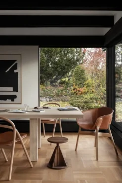 Hem Udon stol, naturell björk - cognacsfärgat läder