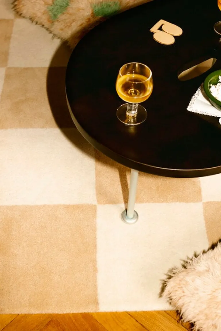 Hem Worm soffbord, litet, brunt - stål