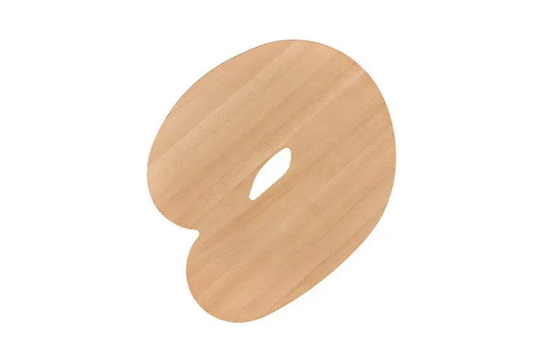 Hem Worm soffbord, runt, bok - brunt