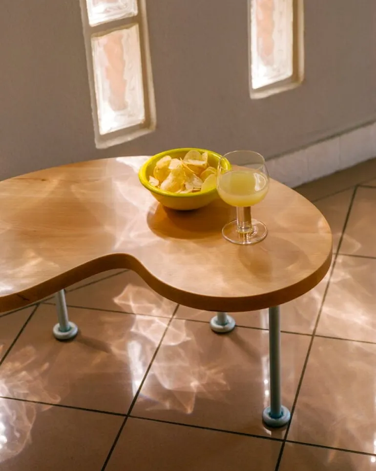 Hem Worm soffbord, stort, bok - stål