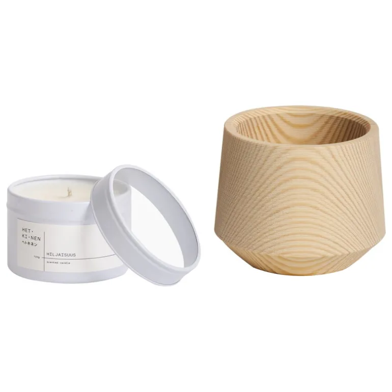 Hetkinen Pine doftljus i ljushållare, set, Hiljaisuus