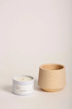 Hetkinen Pine doftljus i ljushållare, set, Hiljaisuus