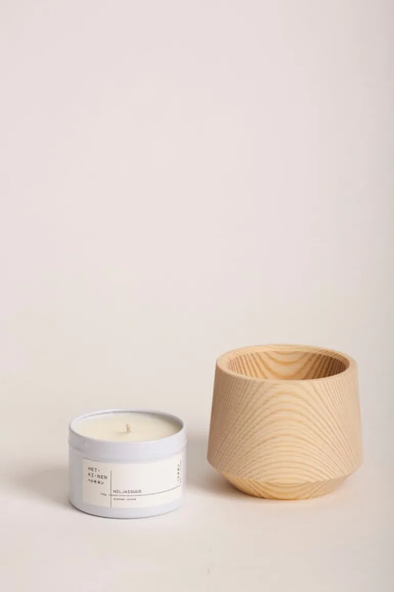 Hetkinen Pine doftljus i ljushållare, set, Hiljaisuus