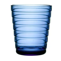 Iittala Aino Aalto glas 22 cl, 2-pack, ultramarinblå