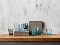 Iittala Aino Aalto tumblerglas 22 cl, 2-pack, aqua