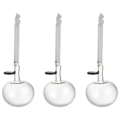 Iittala Glass apple prydnadsset, 3-pack, transparent