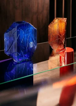 Iittala Kartta glasskulptur, 240 x 320 mm, ultramarine