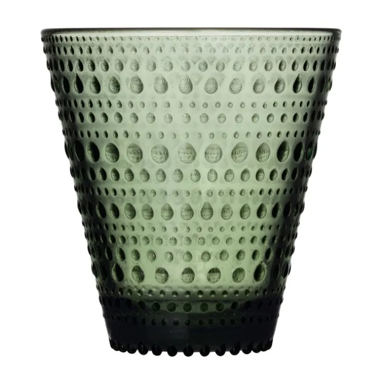 Iittala Kastehelmi glas, 30 cl, 2-pack, pine green