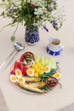 Iittala Kastehelmi tallrik 315 mm, linne