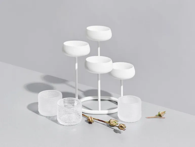 Iittala Kastehelmi värmeljushållare 64 mm, frostat