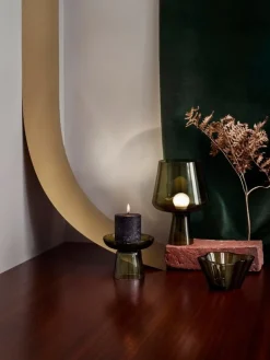 Iittala Leimu bordslampa 24 cm, mossgrön