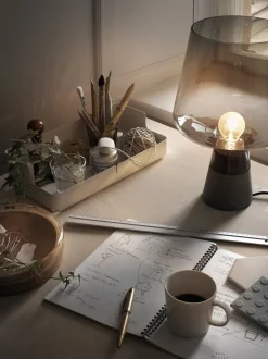 Iittala Leimu bordslampa 38 cm, grå