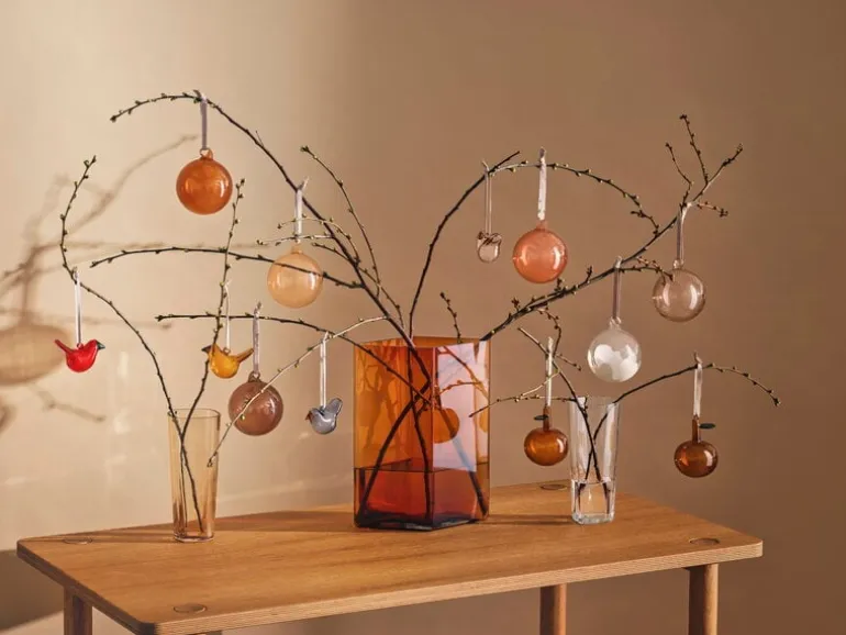 Iittala Miniglasfågel, 3 st, röd