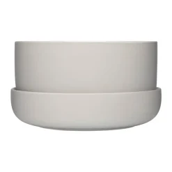 Iittala Nappula blomkruka med fat, 240 x 130 mm, blekgrå