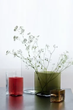 Iittala Ruutu vas, 205 x 180 mm, grön