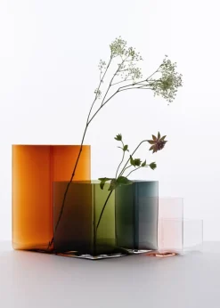 Iittala Ruutu vas, 205 x 180 mm, grön