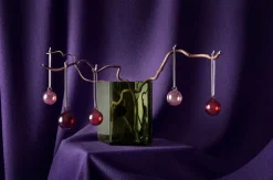 Iittala Ruutu vas, 205 x 180 mm, grön