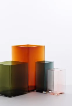 Iittala Ruutu vas, 205 x 180 mm, grön