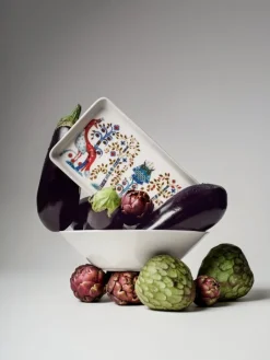 Iittala Taika tallrik, rektangulär, 12 x 24 cm, vit