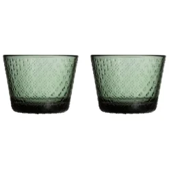Iittala Tundra glas, 16 cl, 2-pack, pine green