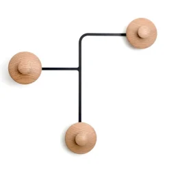 Inno Turner vägghylla, svart - ek