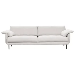 Interface Bebé soffa, 226 cm, beige Muru 472 - svart metall