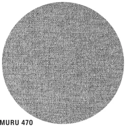 Interface Bebé soffa, 226 cm, grå Muru 470 - svart metall